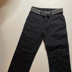 Faded Glory Black Jeans Boys Size 14 with Belt